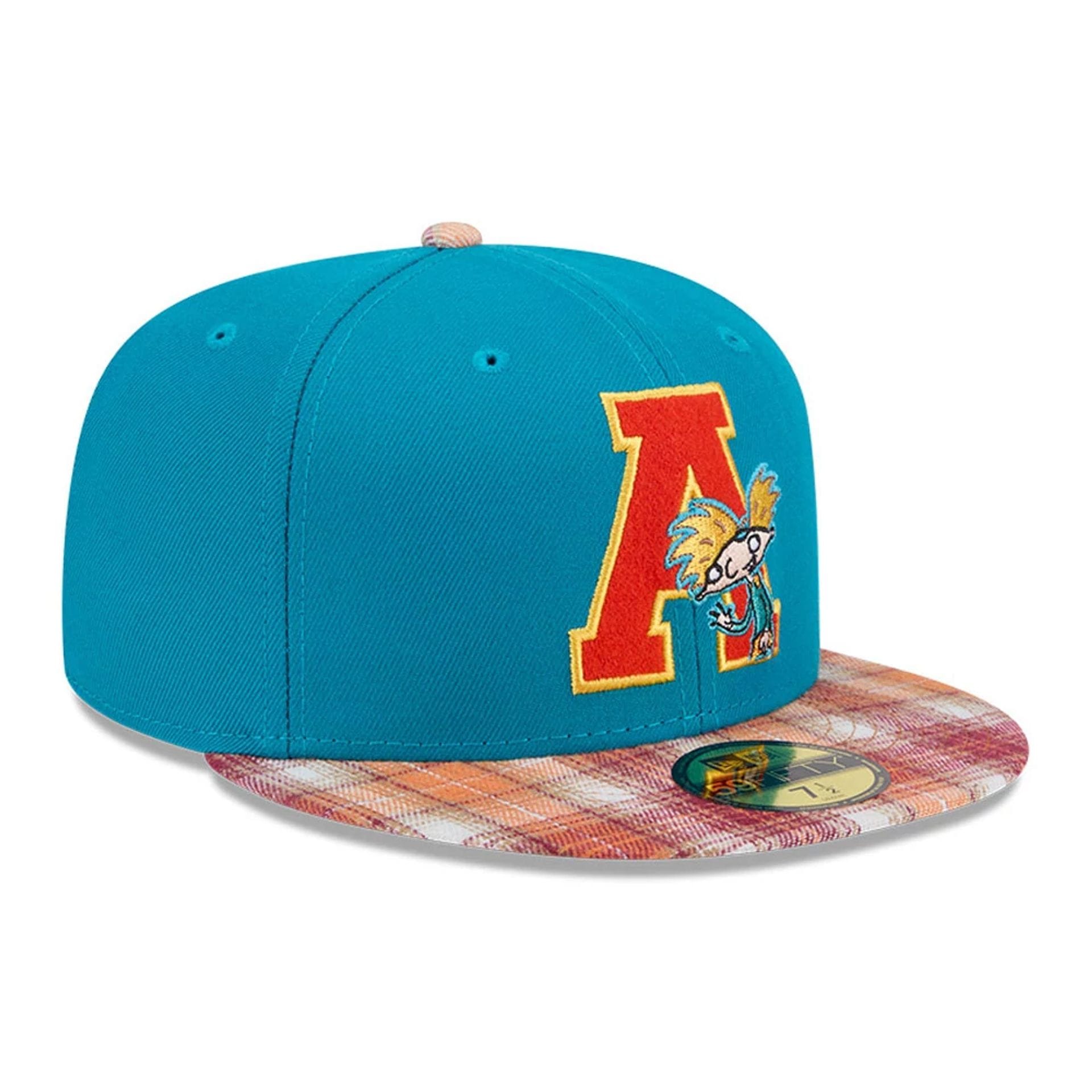 Hey Arnold Letterman Turquoise 59FIFTY Fitted Cap-kentox