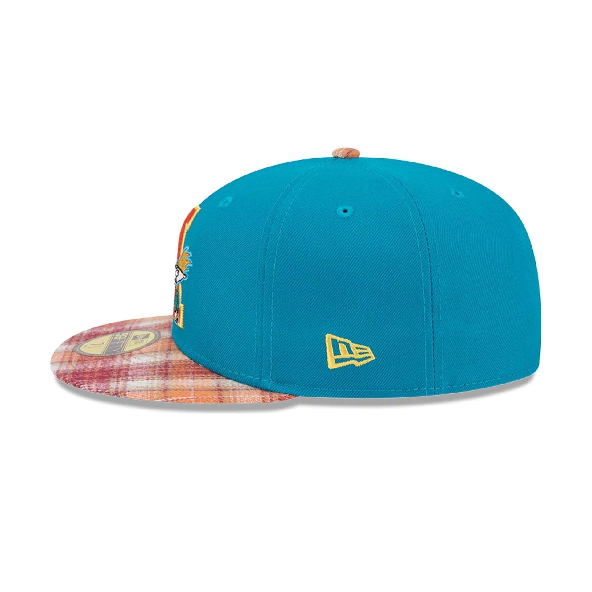 Hey Arnold Letterman Turquoise 59FIFTY Fitted Cap-kentox