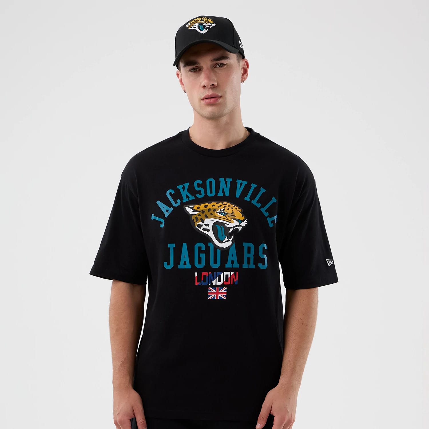Jacksonville Jaguars NFL International Series Games Black Oversized T-Shirt-kentox
