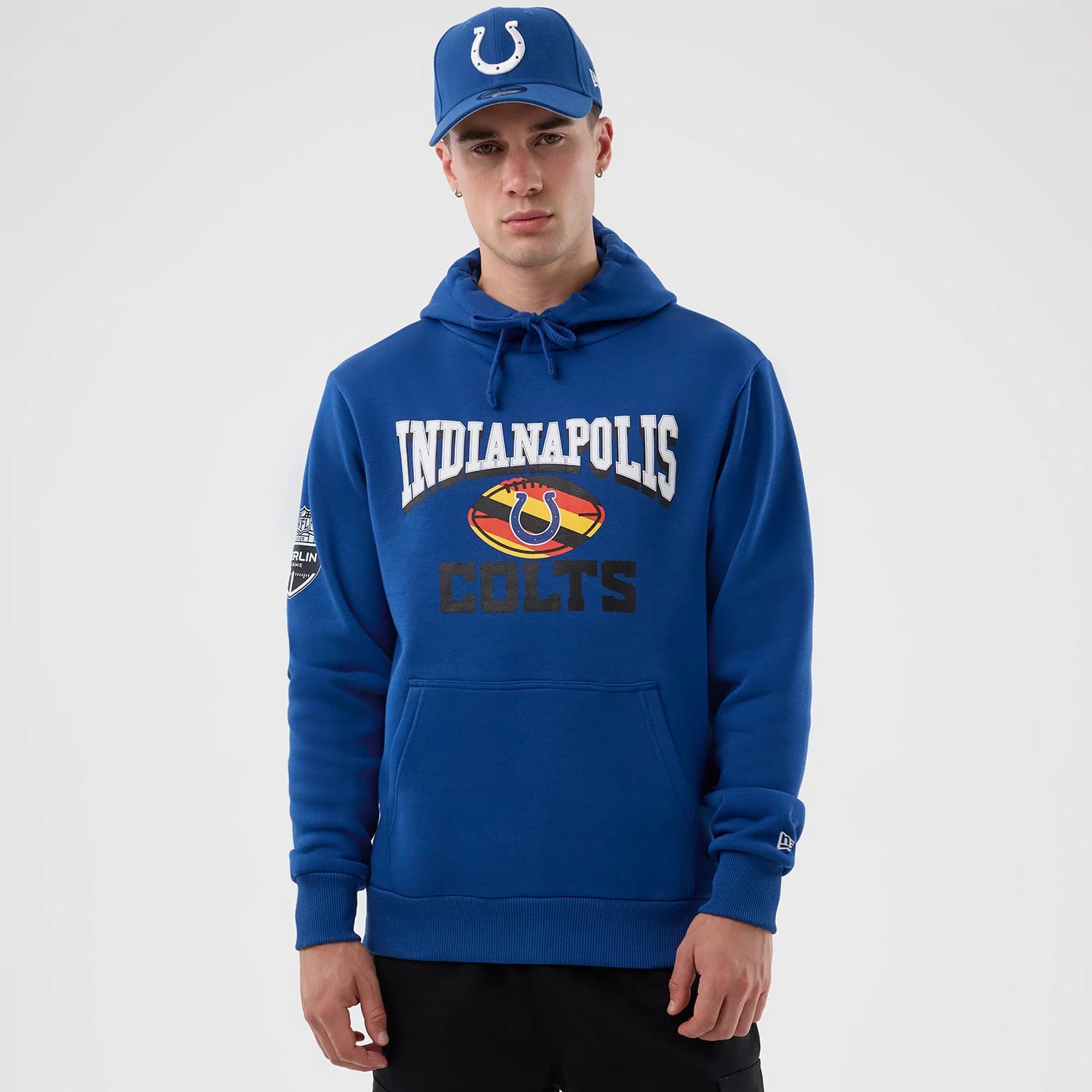 Indianapolis Colts NFL International Series Games Blue Pullover Hoodie-kentox