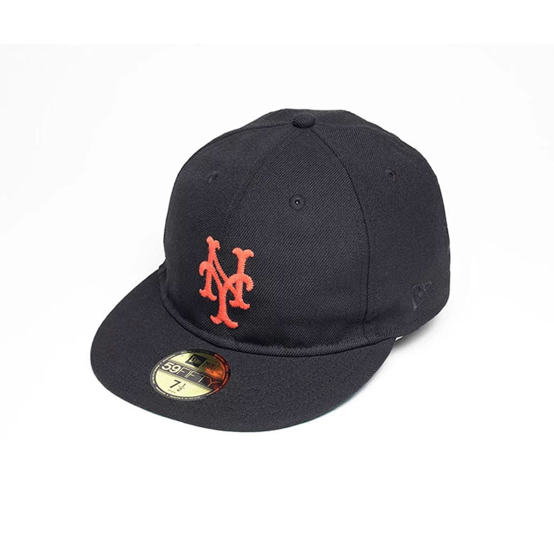 New York Mets MLB Soft Black 59FIFTY Fitted Cap-kentox