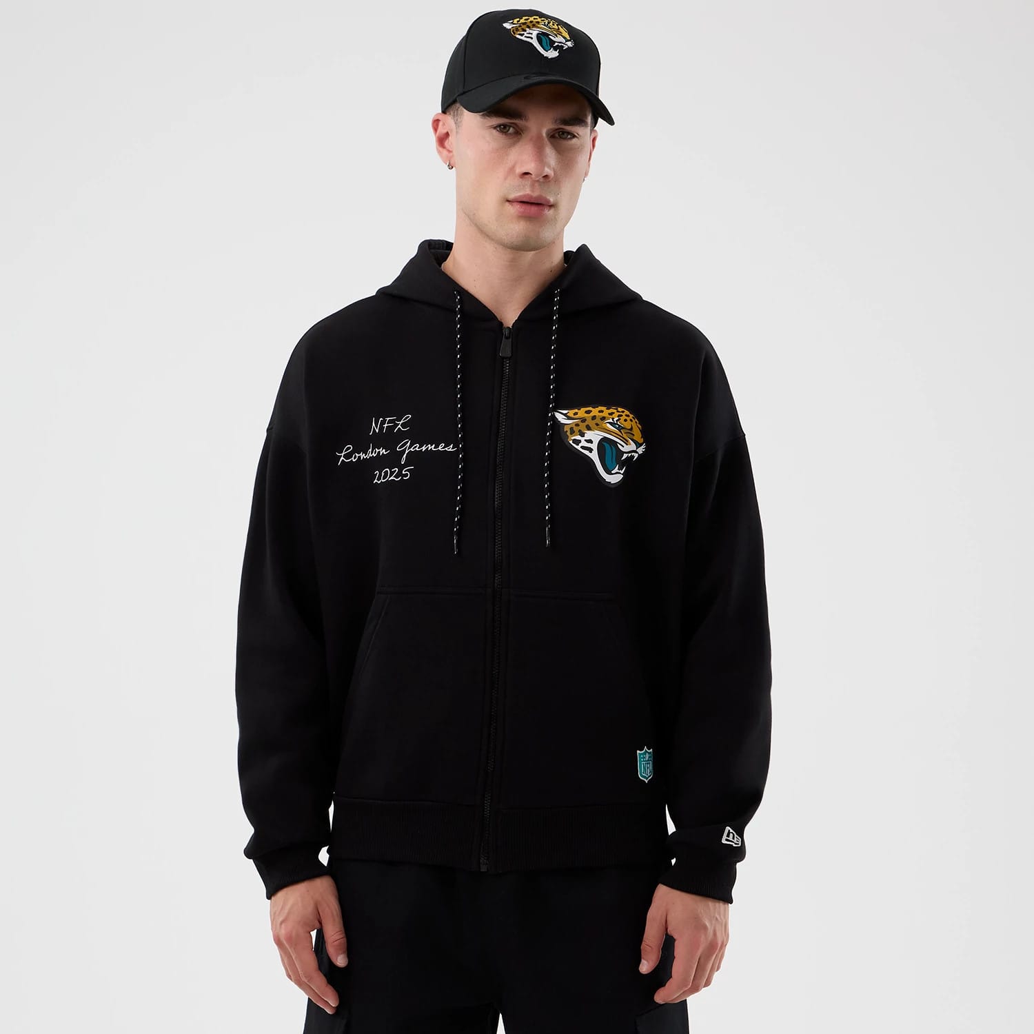 Jacksonville Jaguars NFL International Series Games Black Full Zip Hoodie-kentox