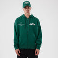 New York Jets NFL International Series Games Green Full Zip Hoodie-kentox