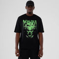 New Era Halloween Clown Graphic Black Oversized T-Shirt-kentox