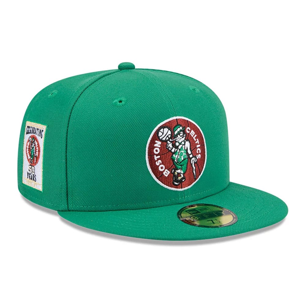 Boston Celtics NBA Hardwood Classic Green 59FIFTY Fitted Cap-kentox