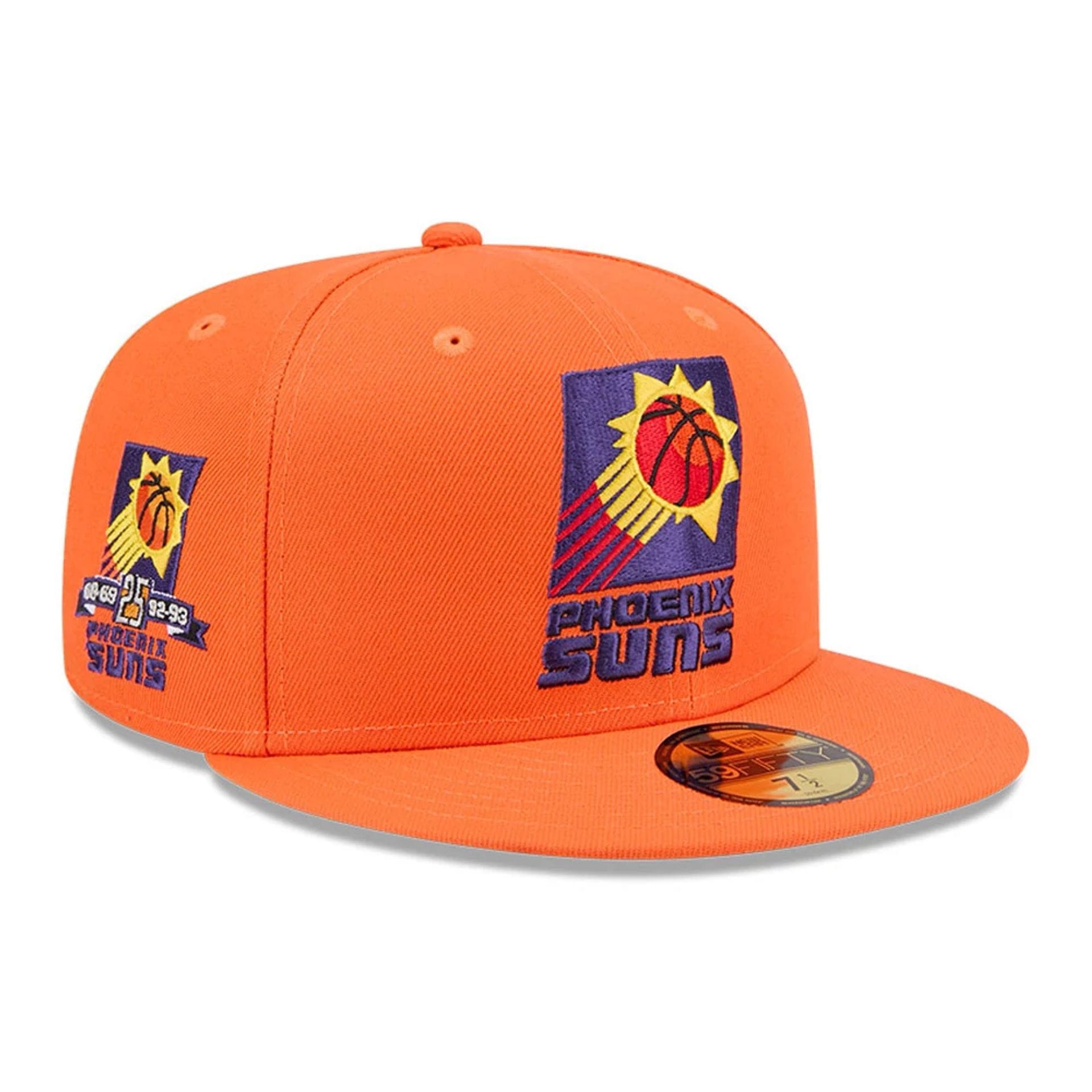 Phoenix Suns NBA Hardwood Classic Orange 59FIFTY Fitted Cap-kentox