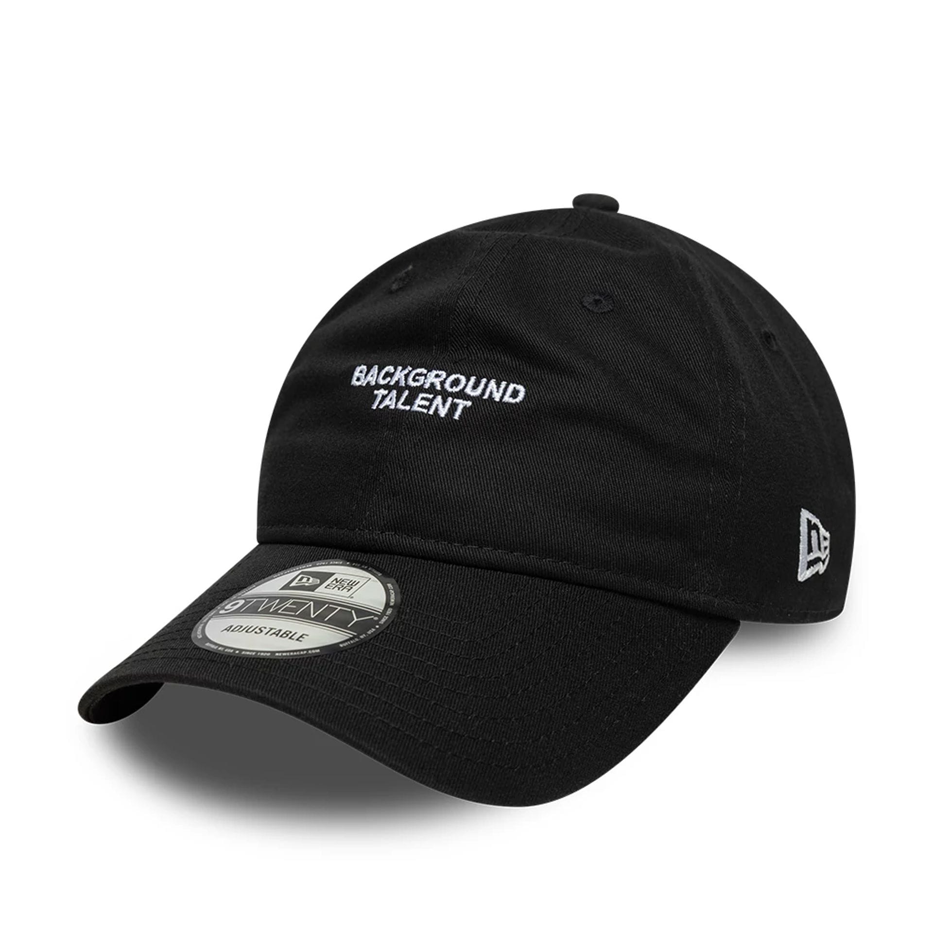 New Era Slogan Background Talent Black 9TWENTY Adjustable Cap-kentox