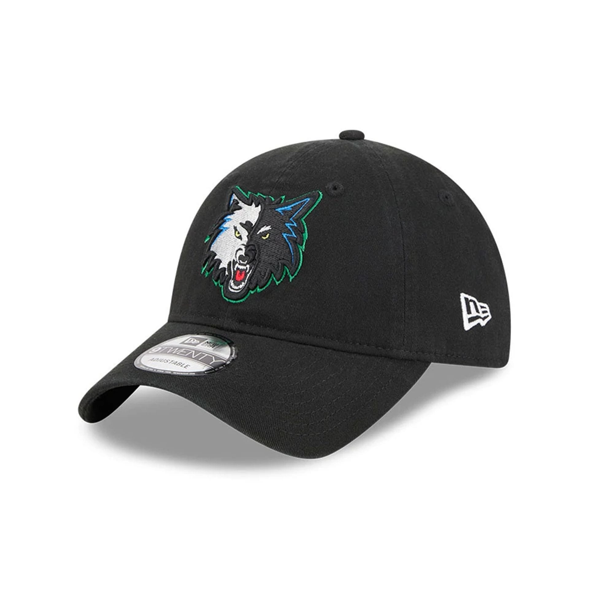 Minnesota Timberwolves NBA Classic Black 9TWENTY Adjustable Cap-kentox