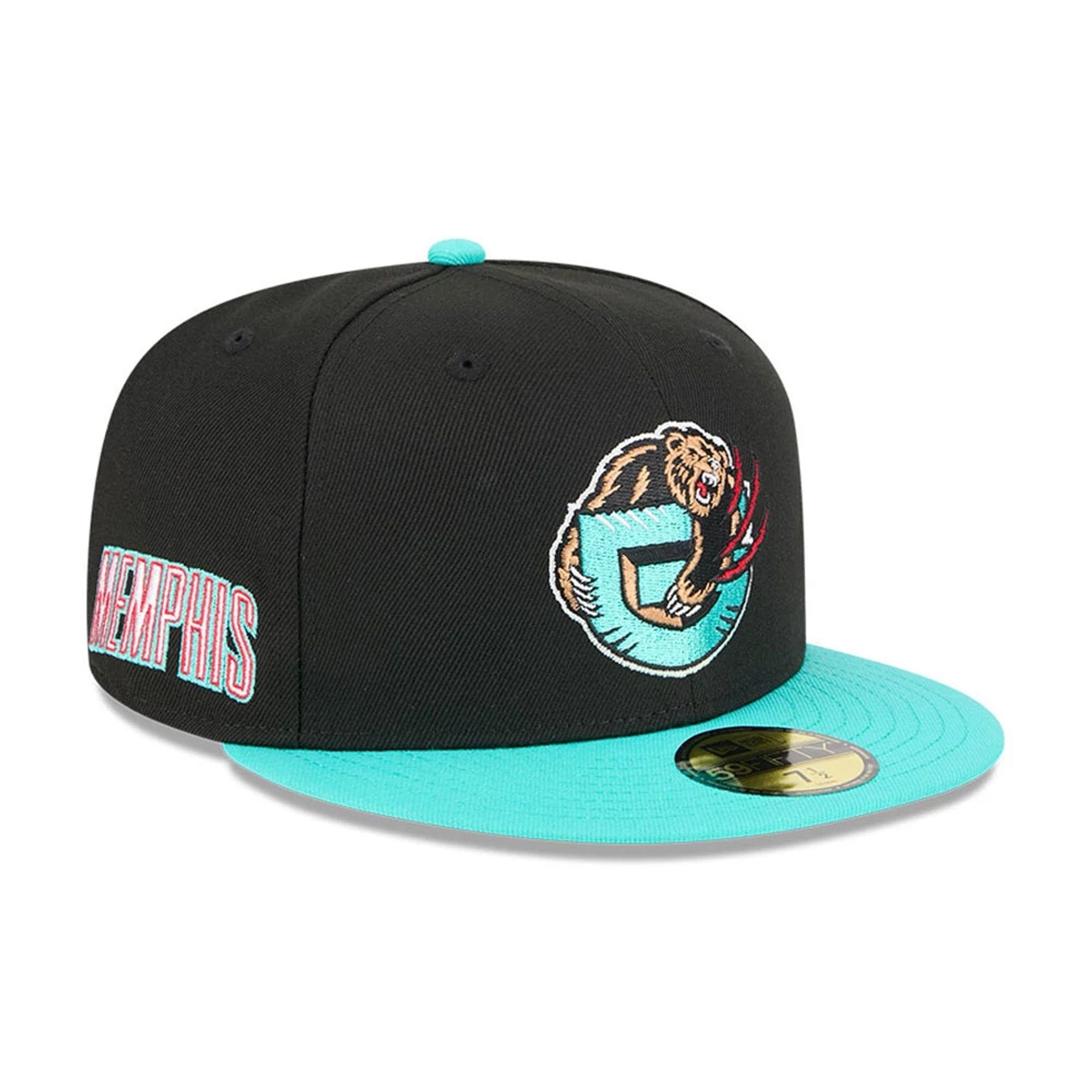 Memphis Grizzlies NBA Classic Black 59FIFTY Fitted Cap-kentox
