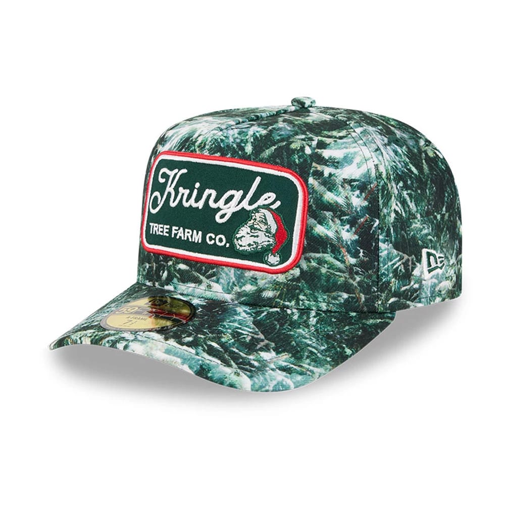 New Era Holiday Essentials Dark Green 59FIFTY A-Frame Fitted Cap-kentox