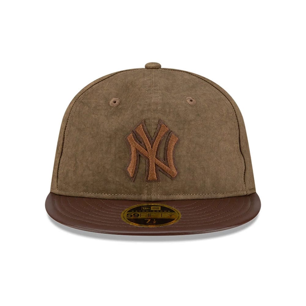New York Yankees MLB Open Brown Retro Crown 59FIFTY Fitted Cap-kentox