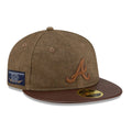 Atlanta Braves MLB Open Brown Retro Crown 59FIFTY Fitted Cap-kentox