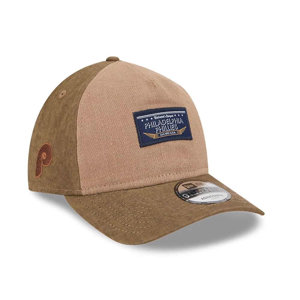 Philadelphia Phillies MLB Open Brown 9TWENTY A-Frame Adjustable Cap-kentox