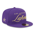 LA Lakers NBA All Star Game 2026 Purple 59FIFTY Fitted Cap-kentox