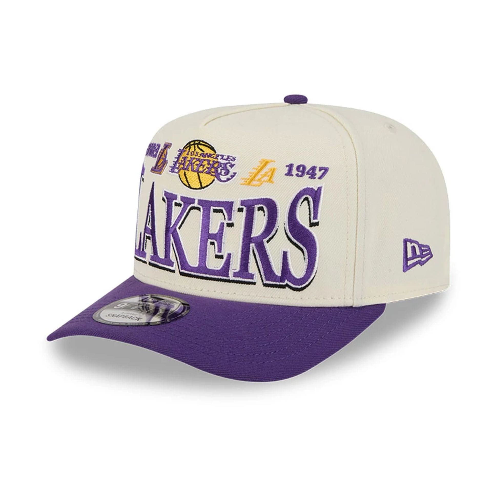 LA Lakers NBA All Star Game 2026 White 9FIFTY A-Frame Snapback Adjustable Cap-kentox