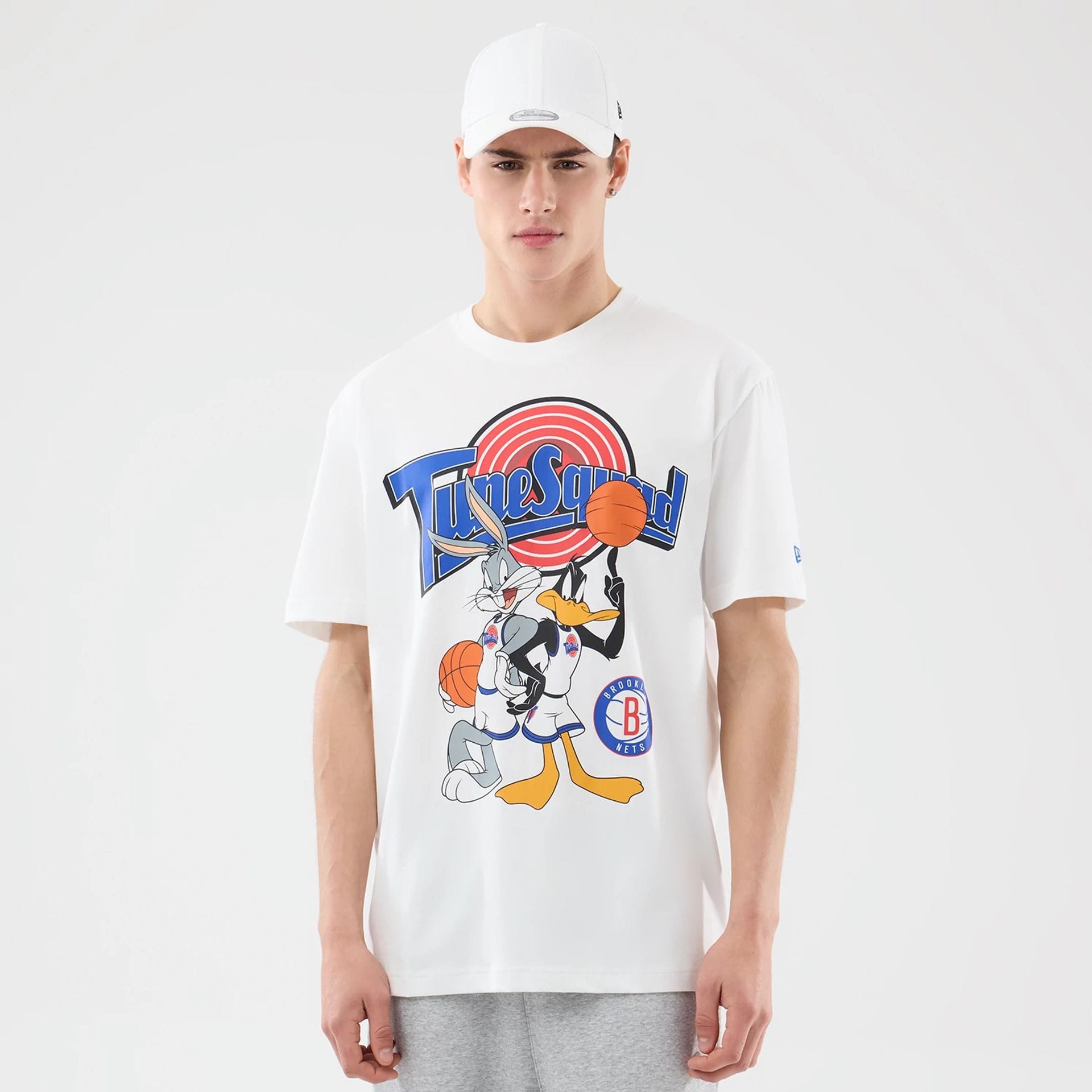 Brooklyn Nets Space Jam 2 X NBA White T-Shirt-kentox