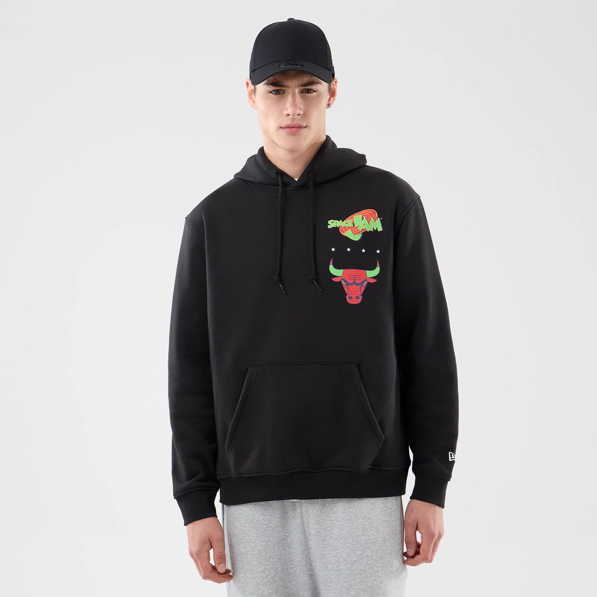 Chicago Bulls Space Jam 2 X NBA Black Pullover Hoodie-kentox