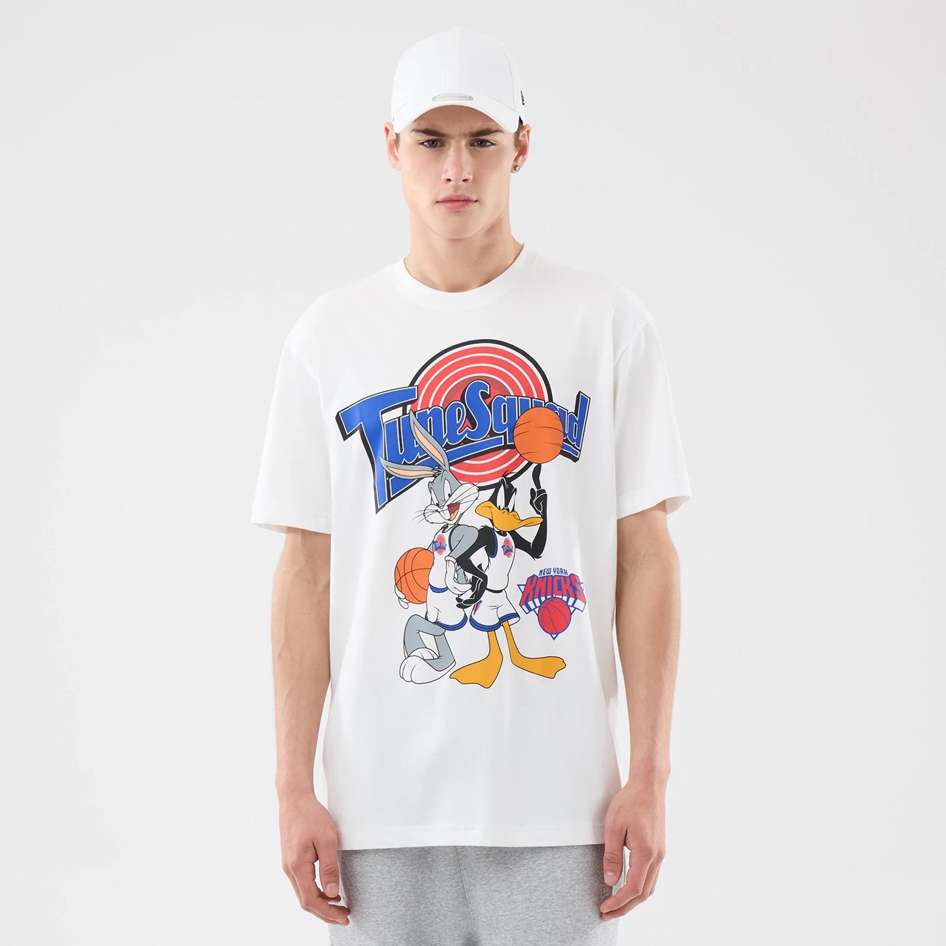 New York Knicks Space Jam 2 X NBA White T-Shirt-kentox