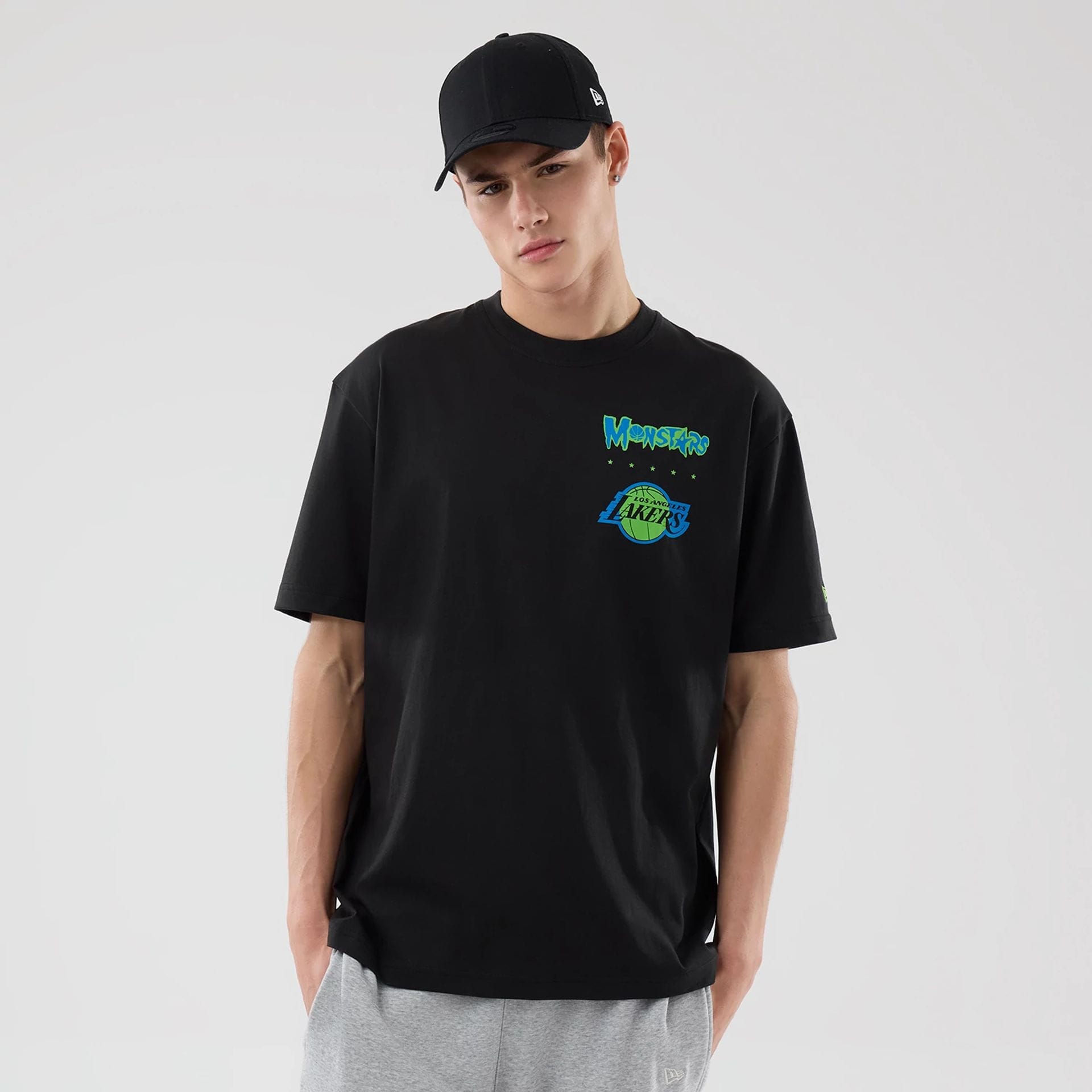 LA Lakers Space Jam 2 X NBA Black T-Shirt-kentox