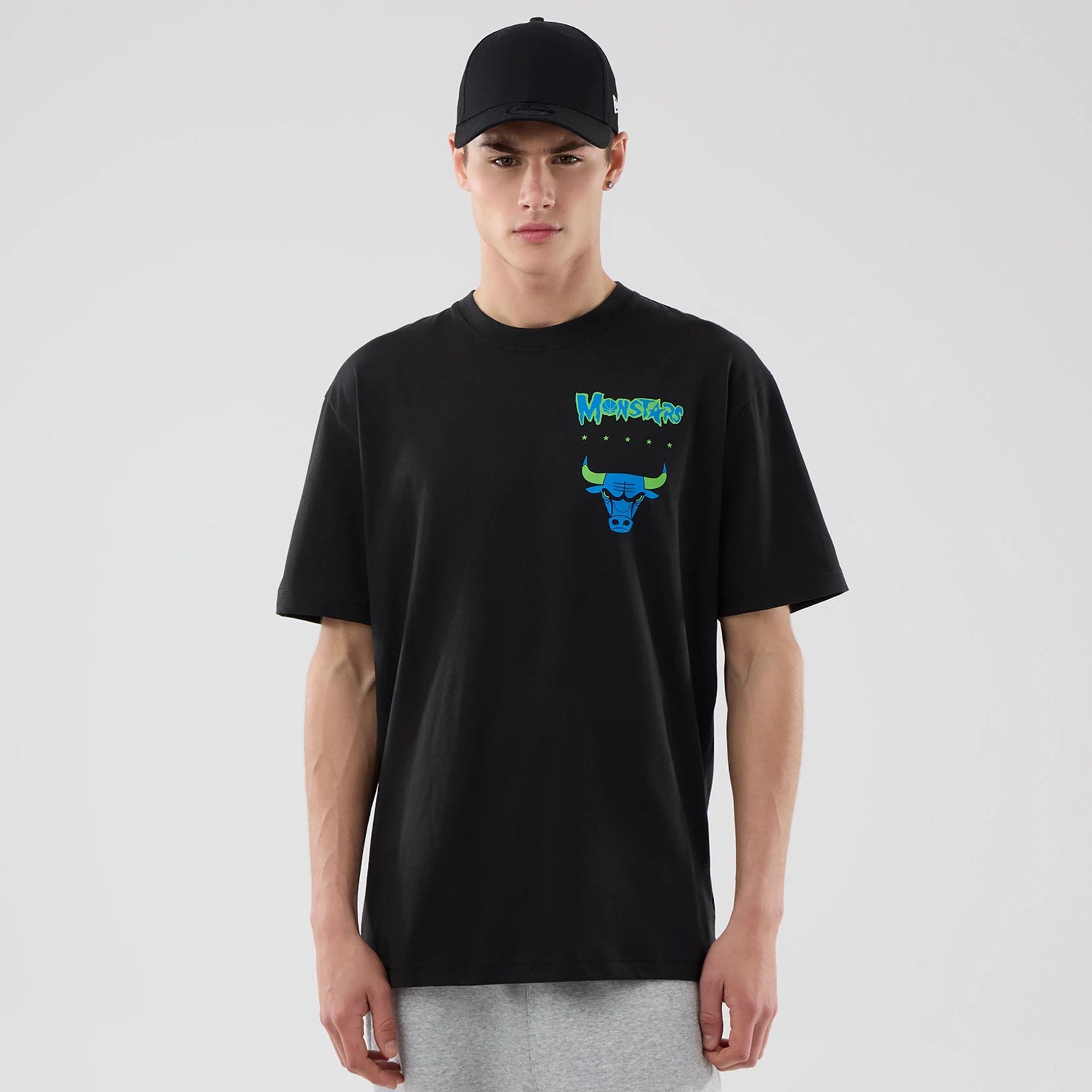 Chicago Bulls Space Jam 2 X NBA Black T-Shirt-kentox