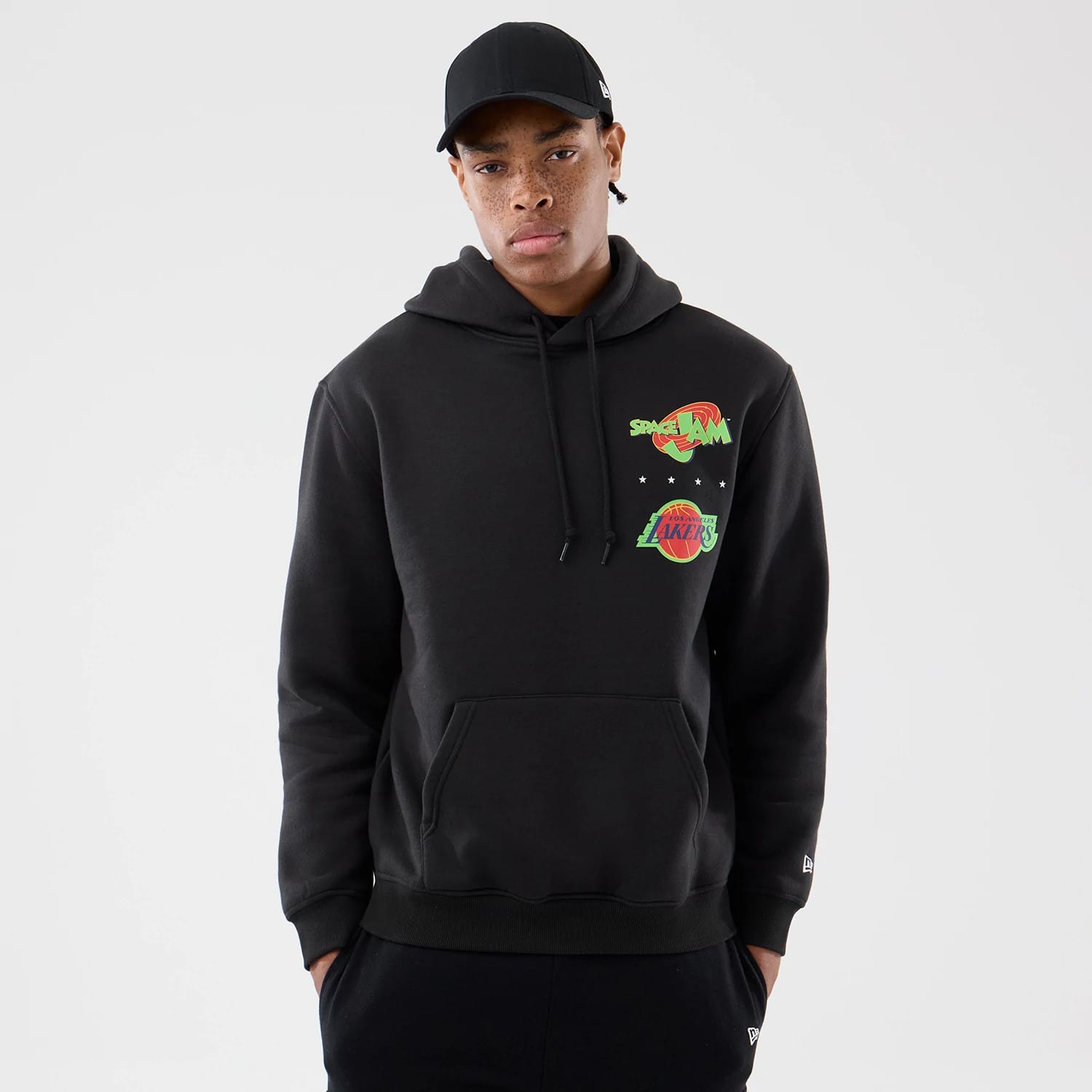 LA Lakers Space Jam 2 X NBA Black Pullover Hoodie-kentox