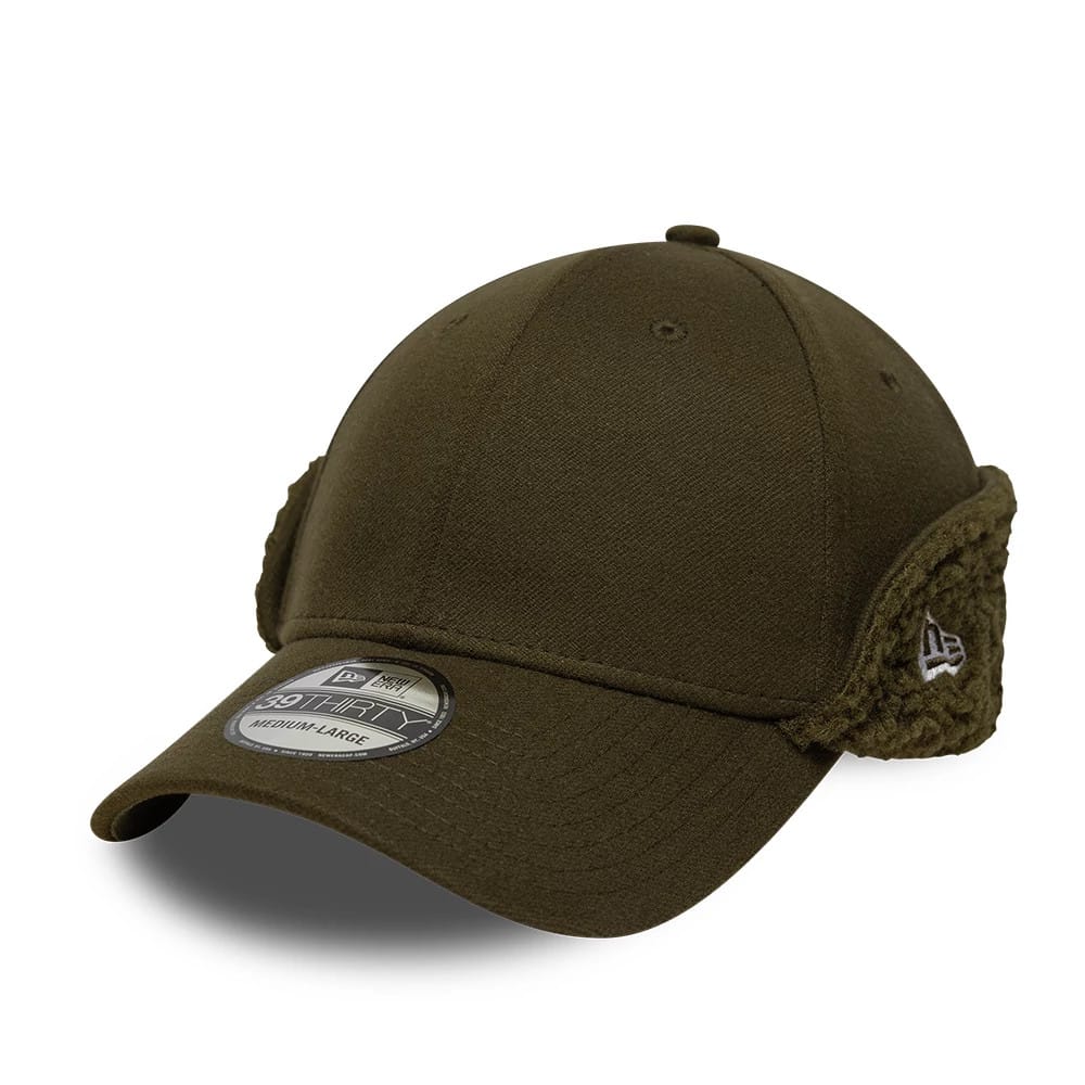 New Era Green 39THIRTY Downflap Stretch Fit Cap-kentox
