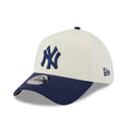 New York Yankees MLB Chrome Cream 39THIRTY A-Frame Stretch Fit Cap-kentox