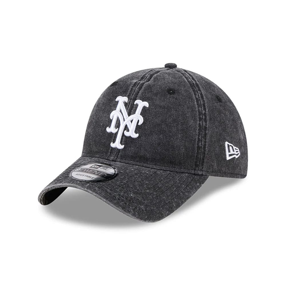 New York Mets MLB Overwash Black 9TWENTY Adjustable Cap-kentox