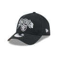 Las Vegas Raiders NBA Multi Letter Black 9FORTY A-Frame Adjustable Cap-kentox
