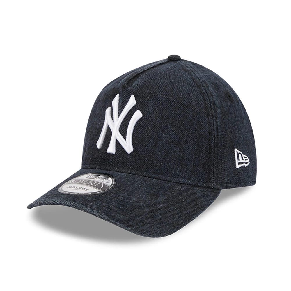New York Yankees MLB Overwash Navy 9TWENTY A-Frame Adjustable Cap-kentox