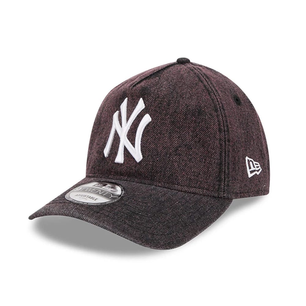 New York Yankees MLB Overwash Charcoal 9TWENTY A-Frame Adjustable Cap-kentox