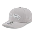 New York Yankees MLB Script Grey 9SEVENTY Stretch Snap Adjustable Cap-kentox