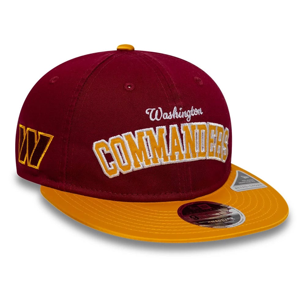 Washington Commanders NFL Historic Dark Red Retro Crown 9FIFTY Adjustable Cap-kentox