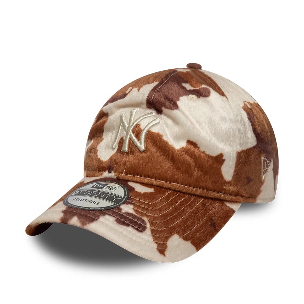 New York Yankees Animal Print Brown 9TWENTY Adjustable Cap-kentox