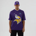 Minnesota Vikings NFL Mesh Purple Oversized T-Shirt-kentox