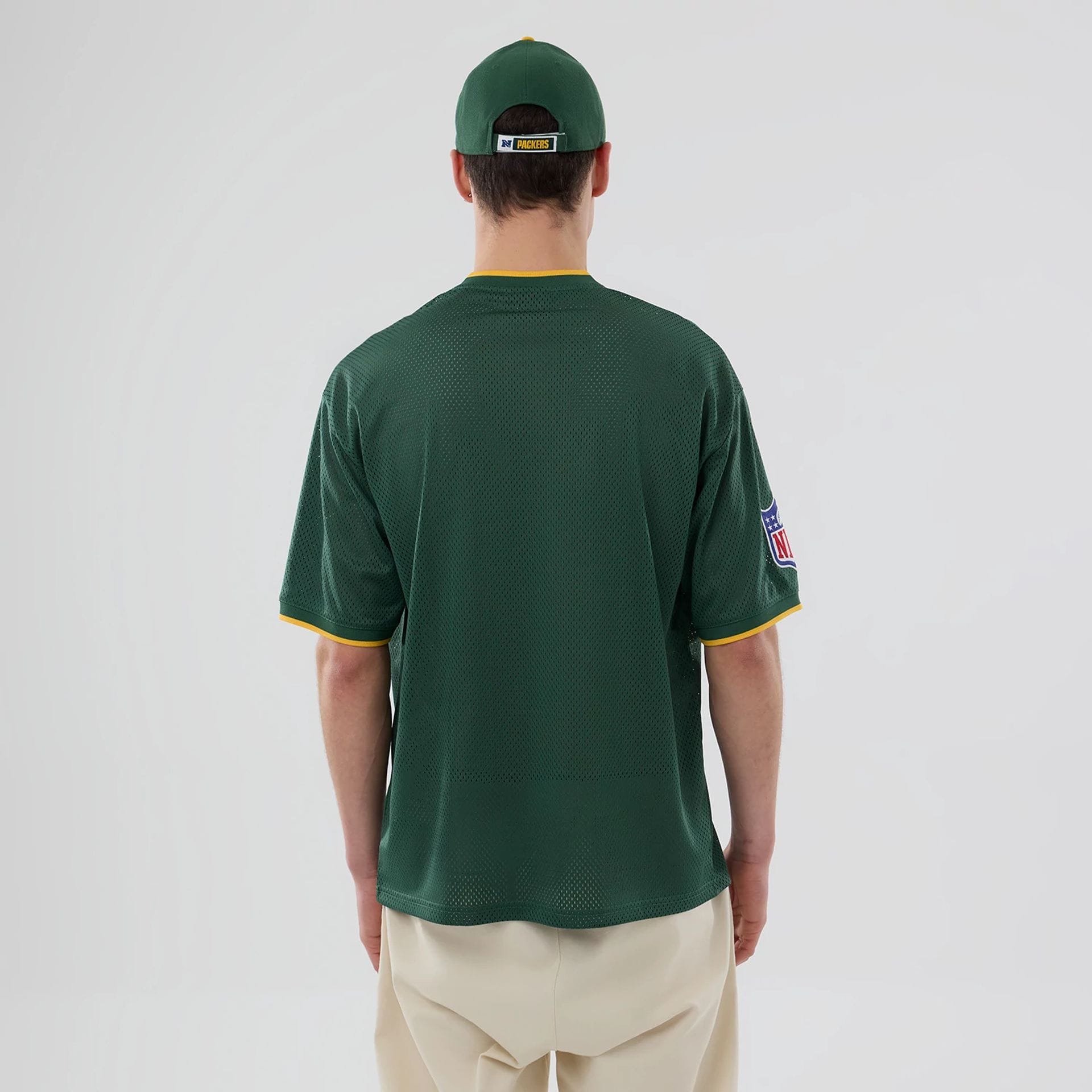 Green Bay Packers NFL Mesh Dark Green Oversized T-Shirt-kentox