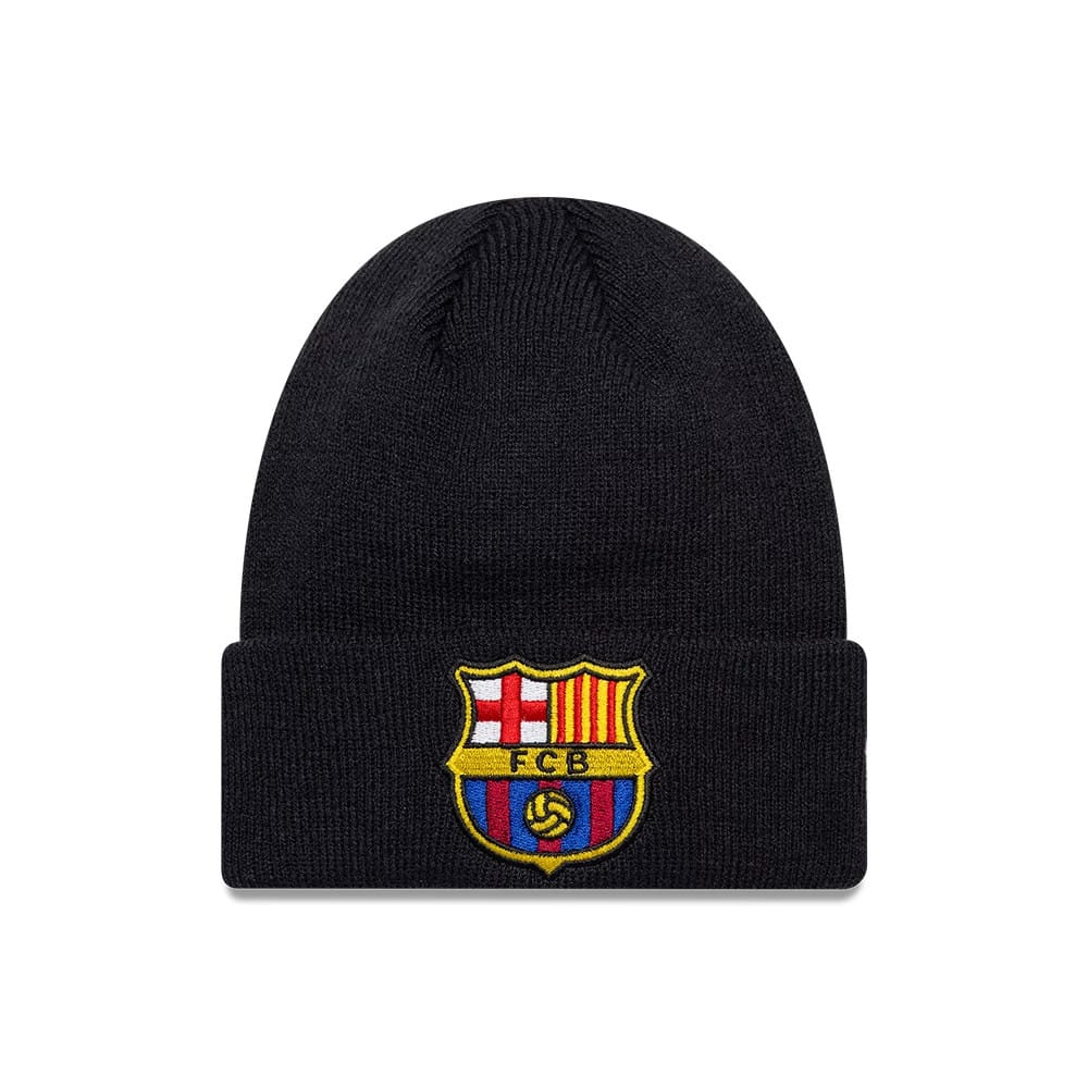 FC Barcelona Youth Core Navy Cuff knit Beanie Hat-kentox