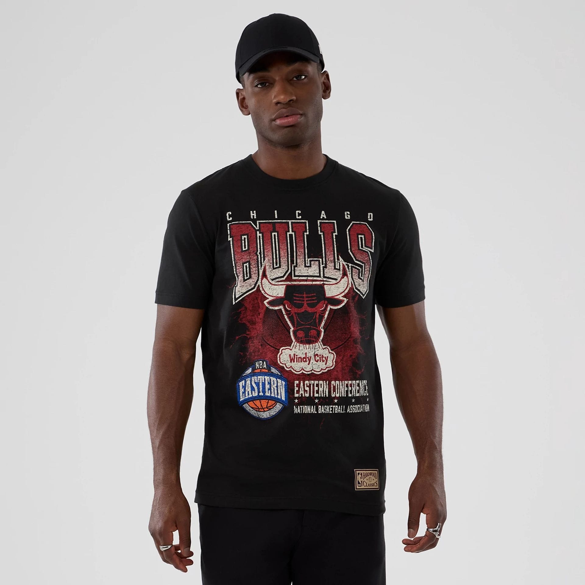 Chicago Bulls NBA Hardwood Classic Black T-Shirt-kentox