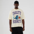 Charlotte Hornets NBA Hardwood Classic Cream T-Shirt-kentox