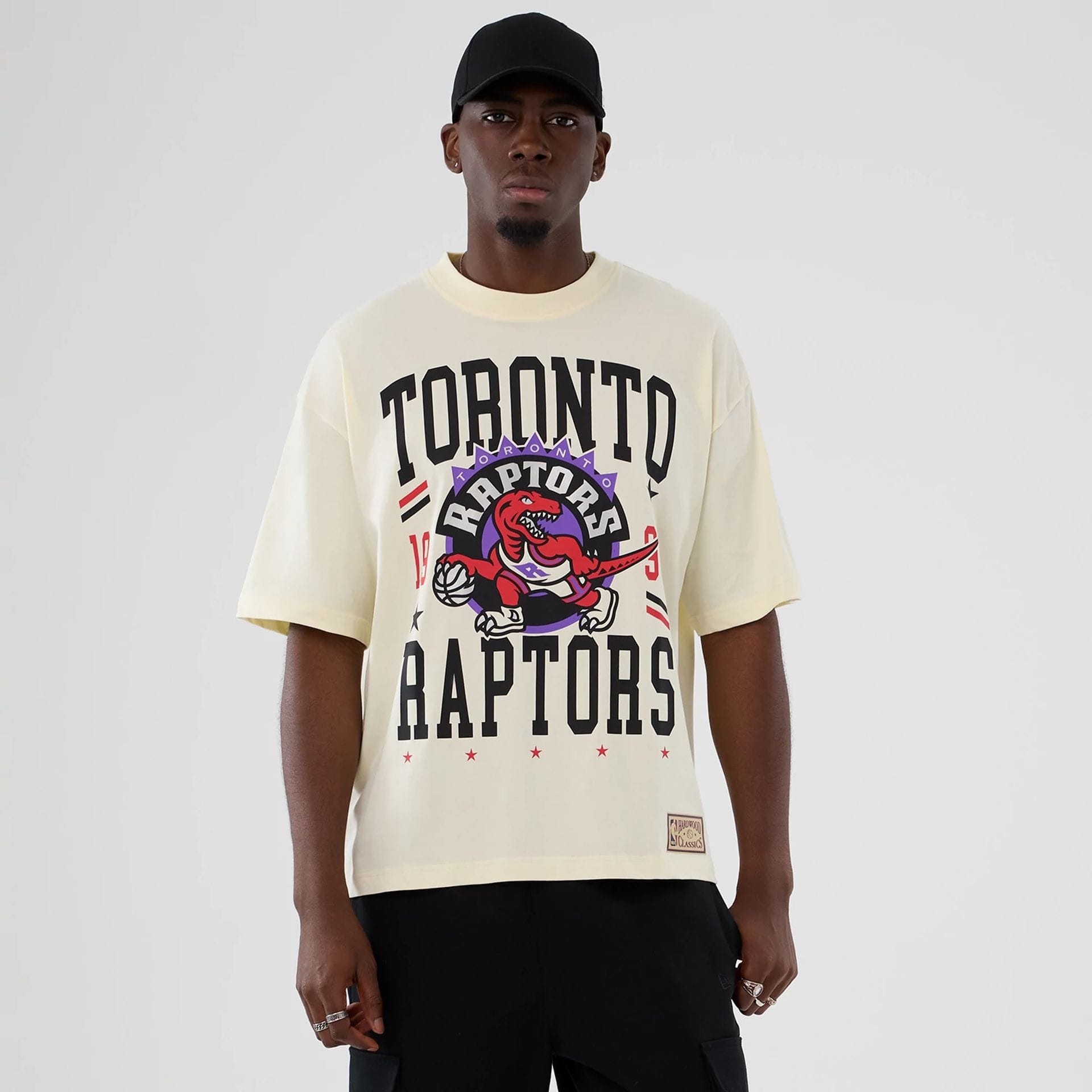 Toronto Raptors NBA Hardwood Classic Cream T-Shirt-kentox