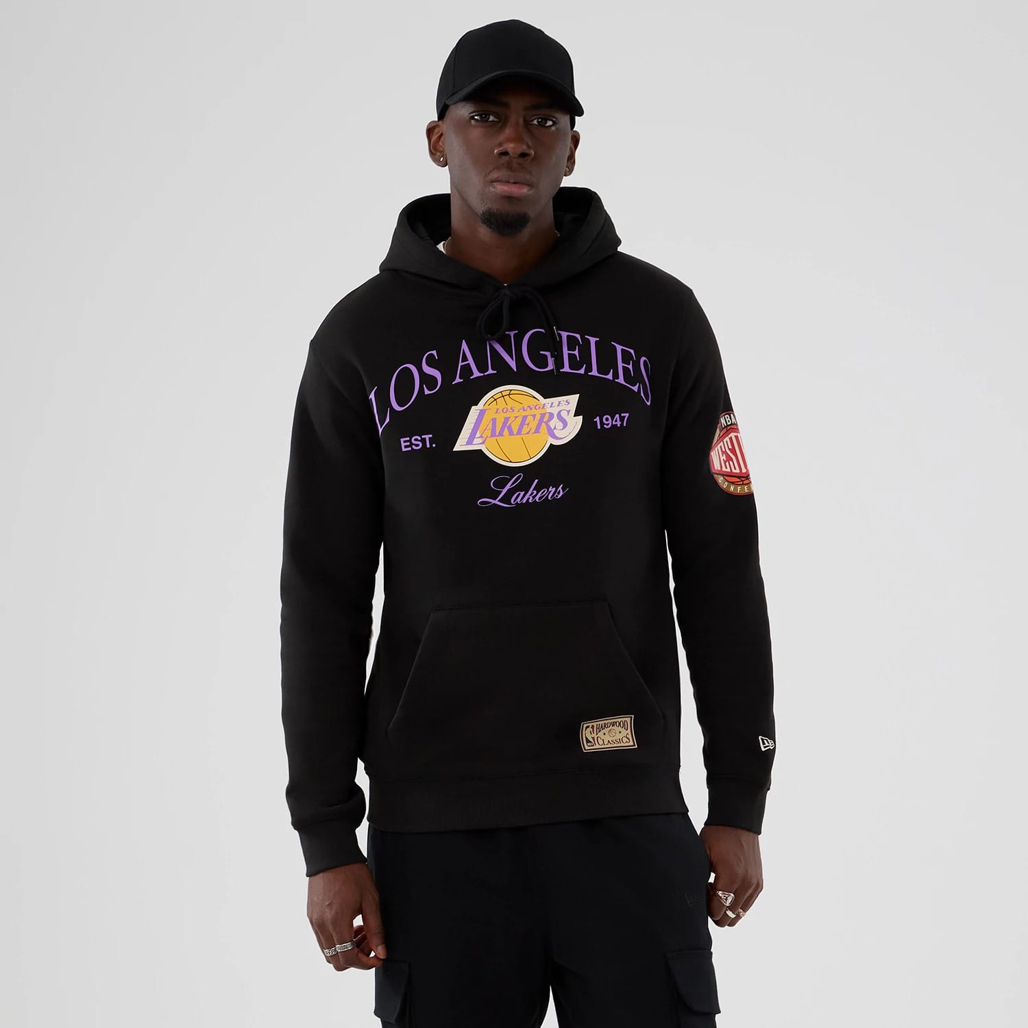 LA Lakers NBA Hardwood Classic Black Pullover Hoodie-kentox