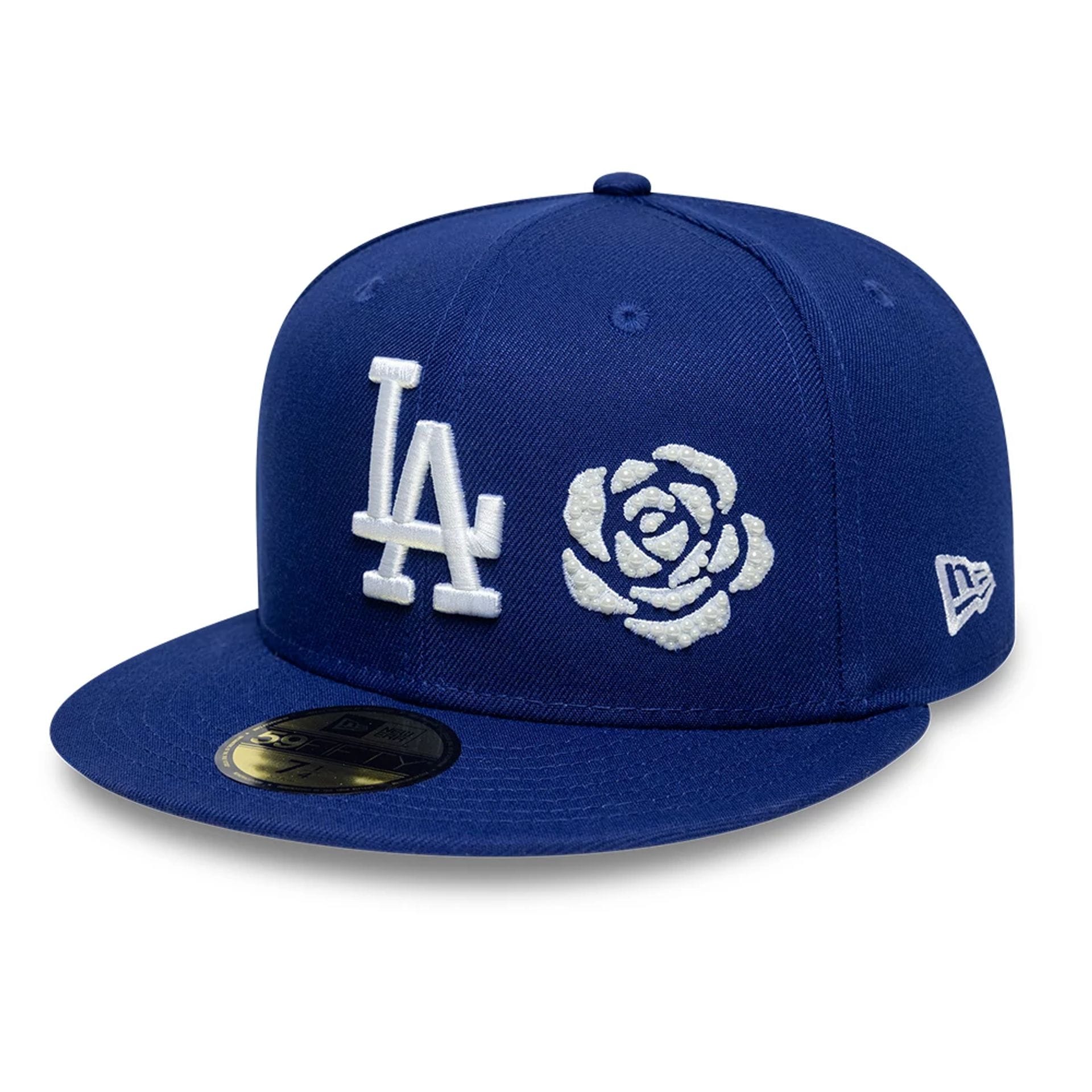 LA Dodgers MLB Faux Pearl Icon Dark Blue 59FIFTY Fitted Cap-kentox