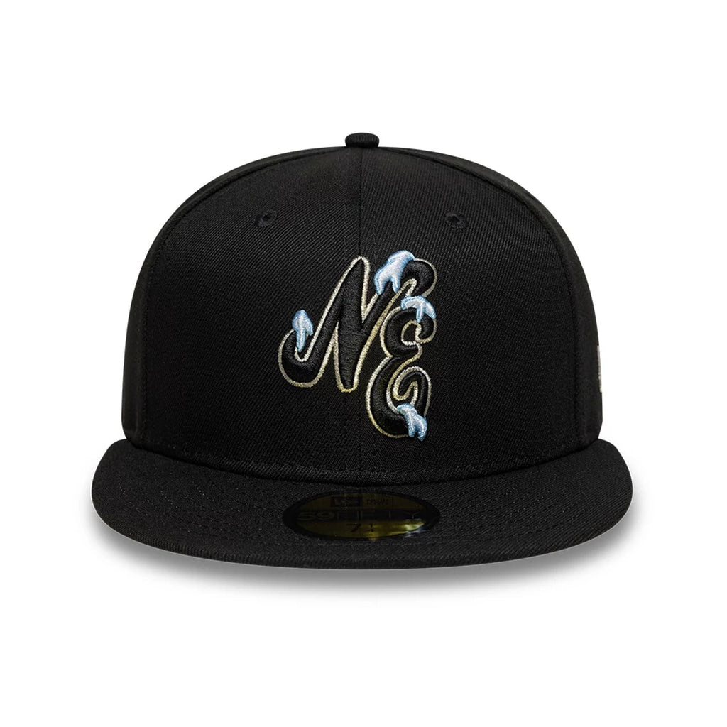 New Era Snow Icon Black 59FIFTY Fitted Cap-kentox