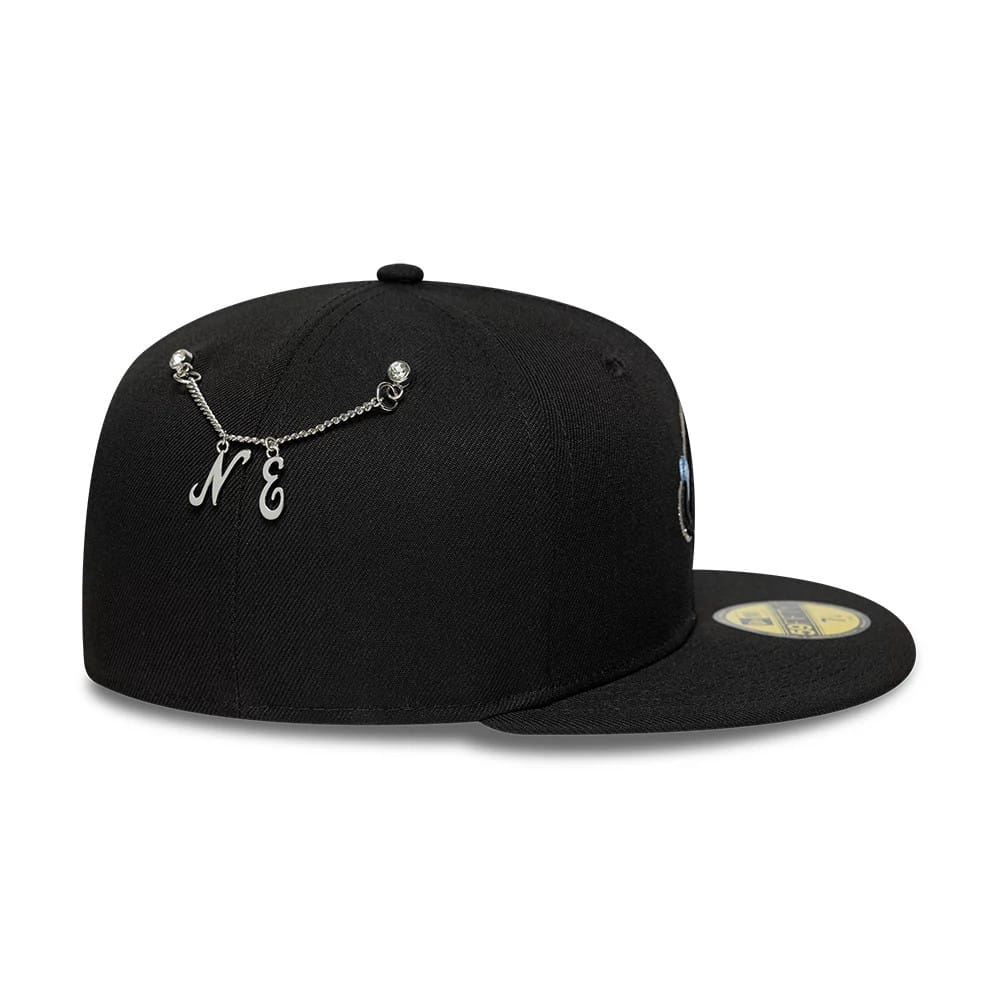 New Era Snow Icon Black 59FIFTY Fitted Cap-kentox