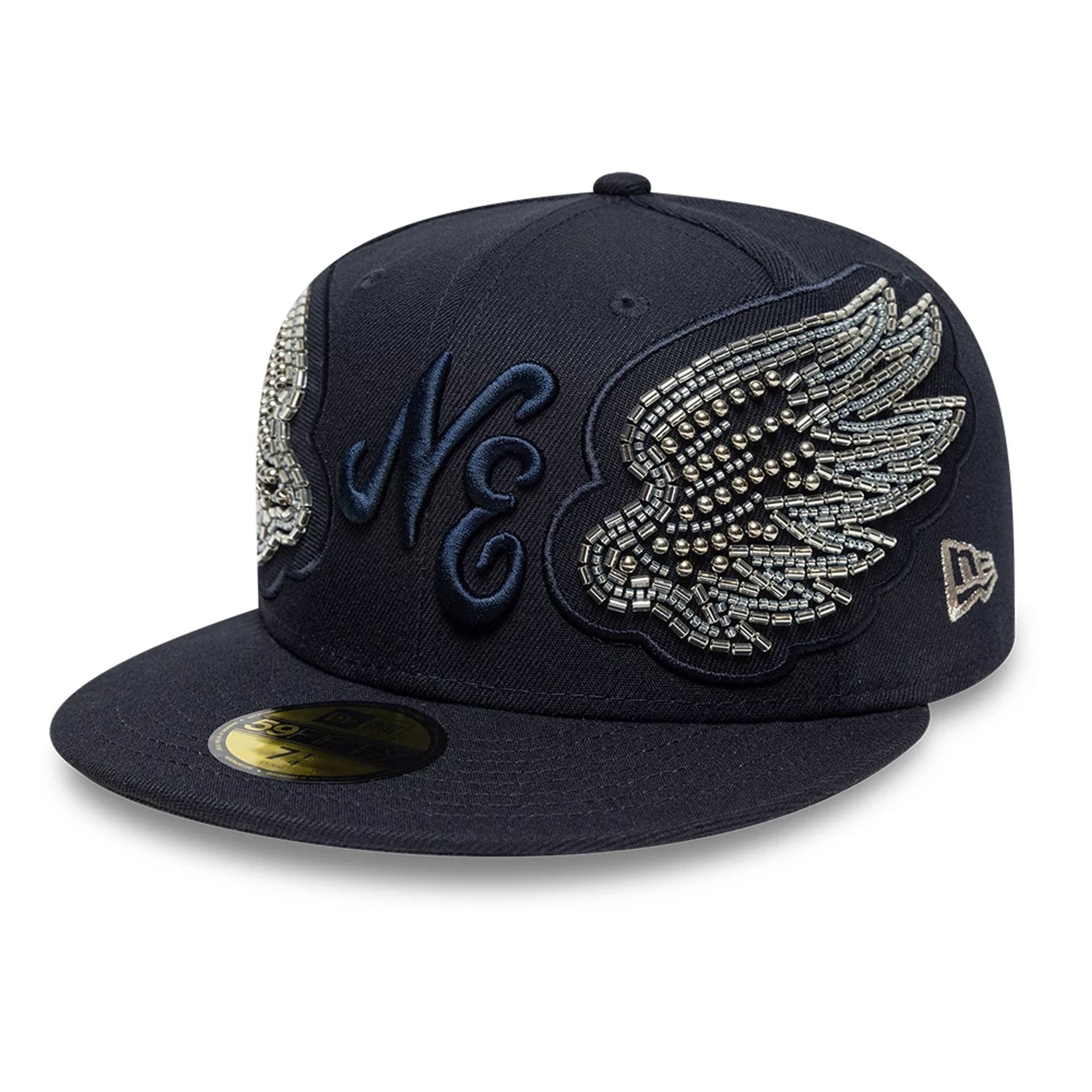 New Era Beaded Wings Navy 59FIFTY Fitted Cap-kentox