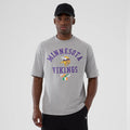 Minnesota Vikings NFL International Series Games 2025 Grey Oversized T-Shirt-kentox