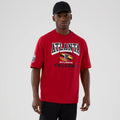 Atlanta Falcons NFL International Series Games 2025 Red Oversized T-Shirt-kentox