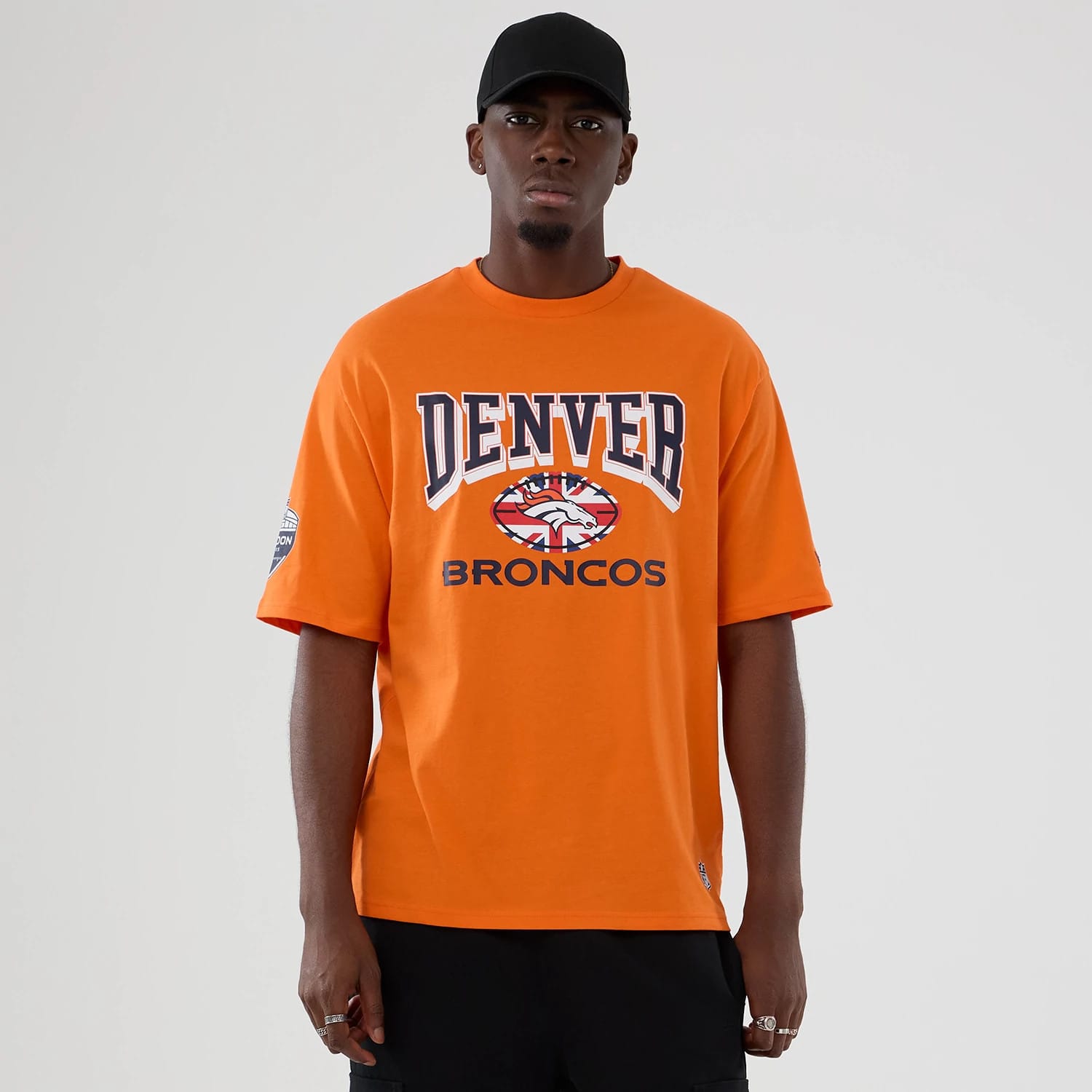 Denver Broncos NFL International Series Games 2025 Orange Oversized T-Shirt-kentox