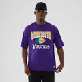 Minnesota Vikings NFL International Series Games 2025 Purple Oversized T-Shirt-kentox