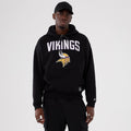 Minnesota Vikings NFL International Series Games 2025 Black Premium Pullover Hoodie-kentox